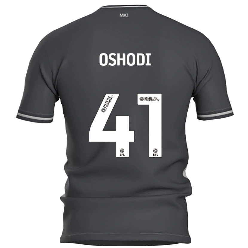 Danxen Män Olivia Oshodi #41 Grå Silver Bortatröja Matchtröjor 2025/26 Tröjor T-Tröja