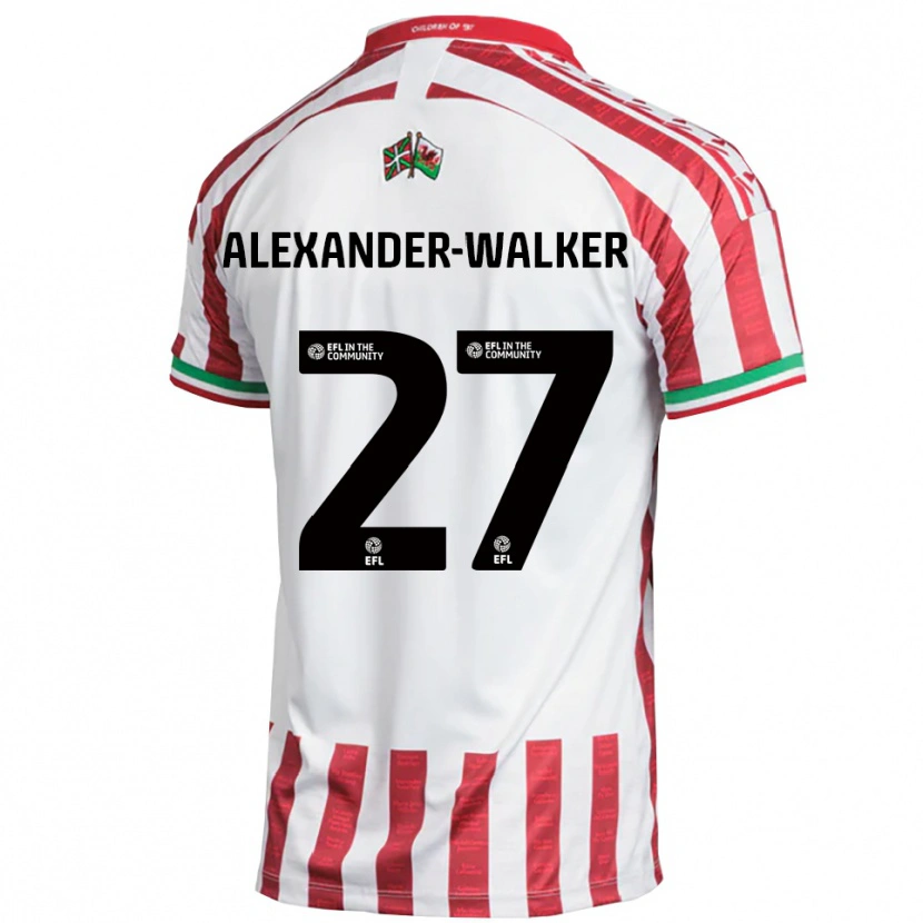 Danxen Män Moses Alexander-Walker #27 Röd Vit Bortatröja Matchtröjor 2025/26 Tröjor T-Tröja