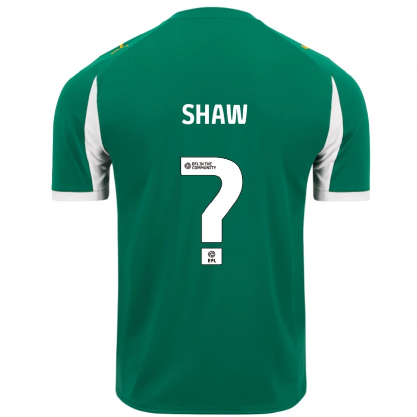 Danxen Män Ashton Shaw #0 Grön Vit Bortatröja Matchtröjor 2025/26 Tröjor T-Tröja