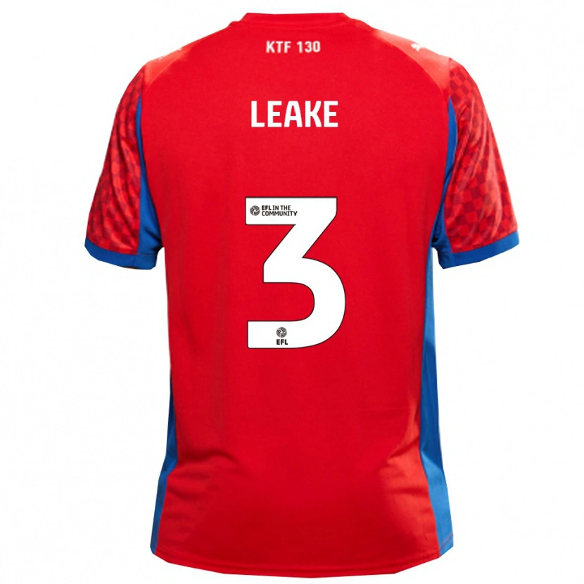 Danxen Män Jake Leake #3 Röd Blå Bortatröja Matchtröjor 2025/26 Tröjor T-Tröja