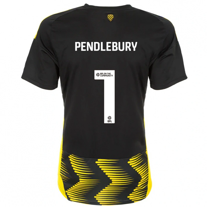 Danxen Män Izzy Pendlebury #1 Svart Gul Bortatröja Matchtröjor 2025/26 Tröjor T-Tröja