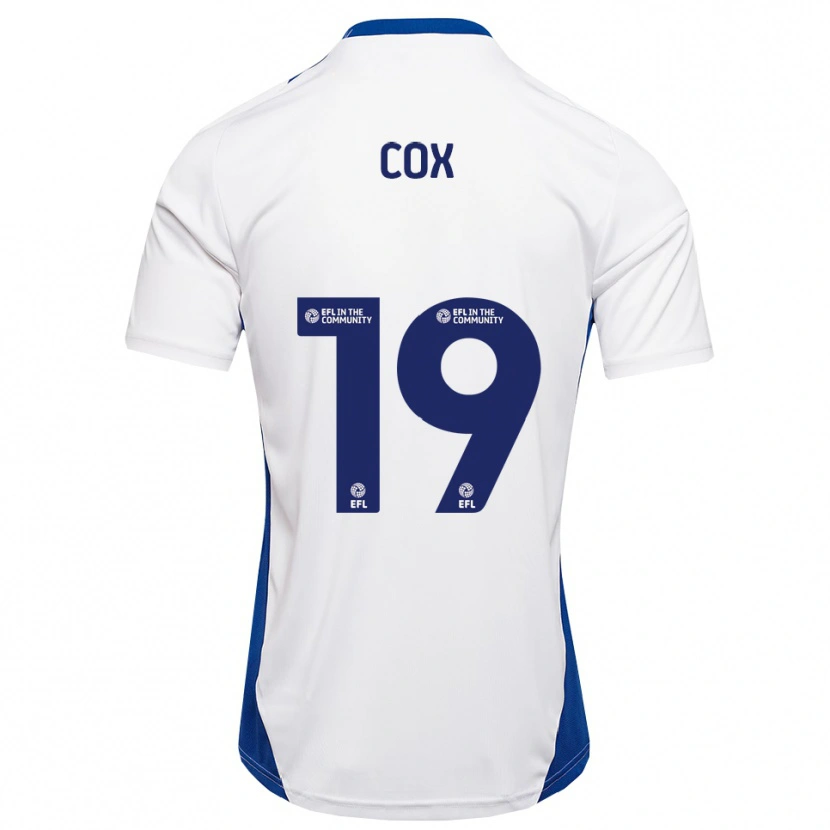 Danxen Män Hannah Cox #19 Vit Blå Bortatröja Matchtröjor 2025/26 Tröjor T-Tröja