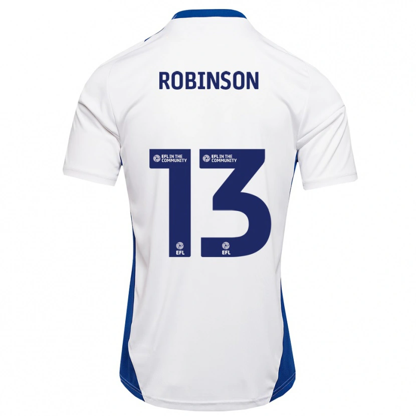 Danxen Män Anton Robinson #13 Vit Blå Bortatröja Matchtröjor 2025/26 Tröjor T-Tröja