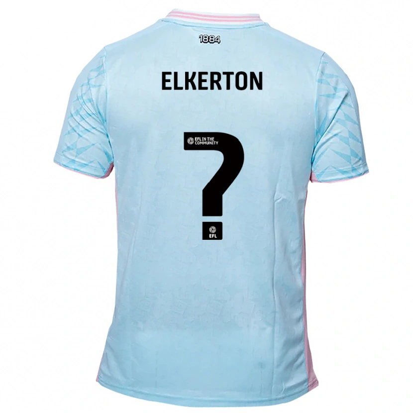Danxen Män Ava Elkerton #0 Himmelsblå Rosa Bortatröja Matchtröjor 2025/26 Tröjor T-Tröja