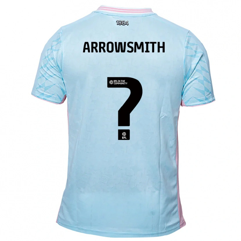 Danxen Män Izzy Arrowsmith #0 Himmelsblå Rosa Bortatröja Matchtröjor 2025/26 Tröjor T-Tröja