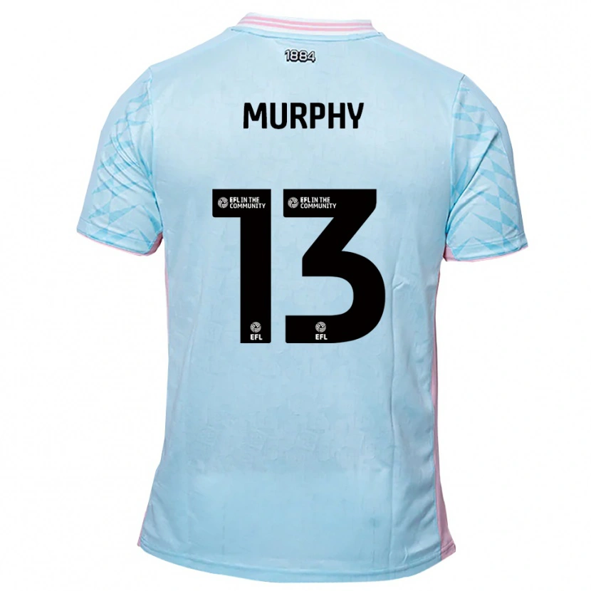Danxen Män Joe Murphy #13 Himmelsblå Rosa Bortatröja Matchtröjor 2025/26 Tröjor T-Tröja