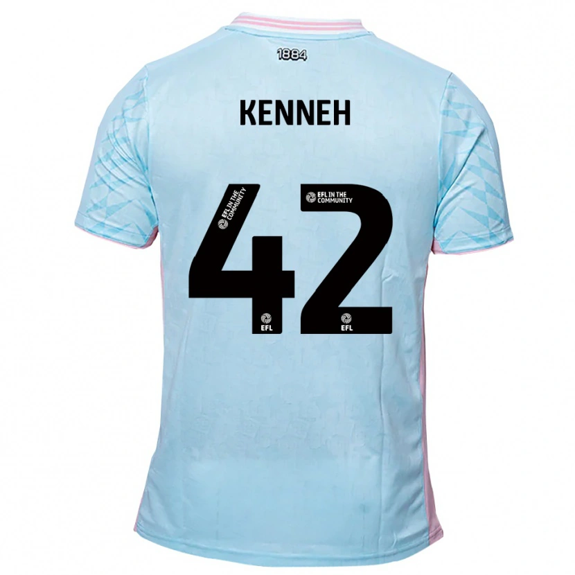 Danxen Män Nohan Kenneh #42 Himmelsblå Rosa Bortatröja Matchtröjor 2025/26 Tröjor T-Tröja