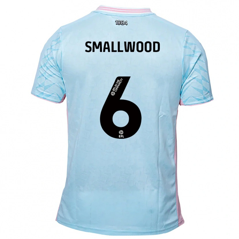 Danxen Män Richard Smallwood #6 Himmelsblå Rosa Bortatröja Matchtröjor 2025/26 Tröjor T-Tröja