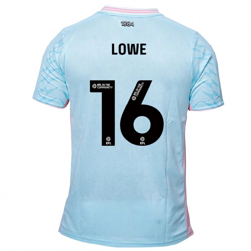 Danxen Män Jason Lowe #16 Himmelsblå Rosa Bortatröja Matchtröjor 2025/26 Tröjor T-Tröja