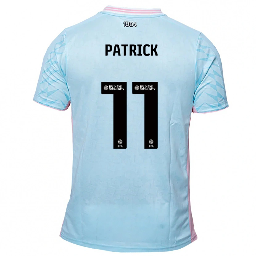 Danxen Män Omari Patrick #11 Himmelsblå Rosa Bortatröja Matchtröjor 2025/26 Tröjor T-Tröja