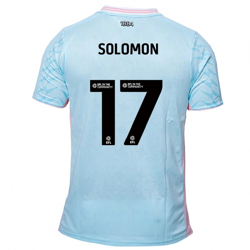 Danxen Män Sol Solomon #17 Himmelsblå Rosa Bortatröja Matchtröjor 2025/26 Tröjor T-Tröja
