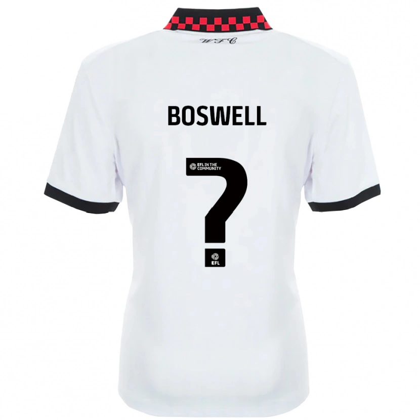 Danxen Män Lucy Boswell #0 Vit Svart Bortatröja Matchtröjor 2025/26 Tröjor T-Tröja