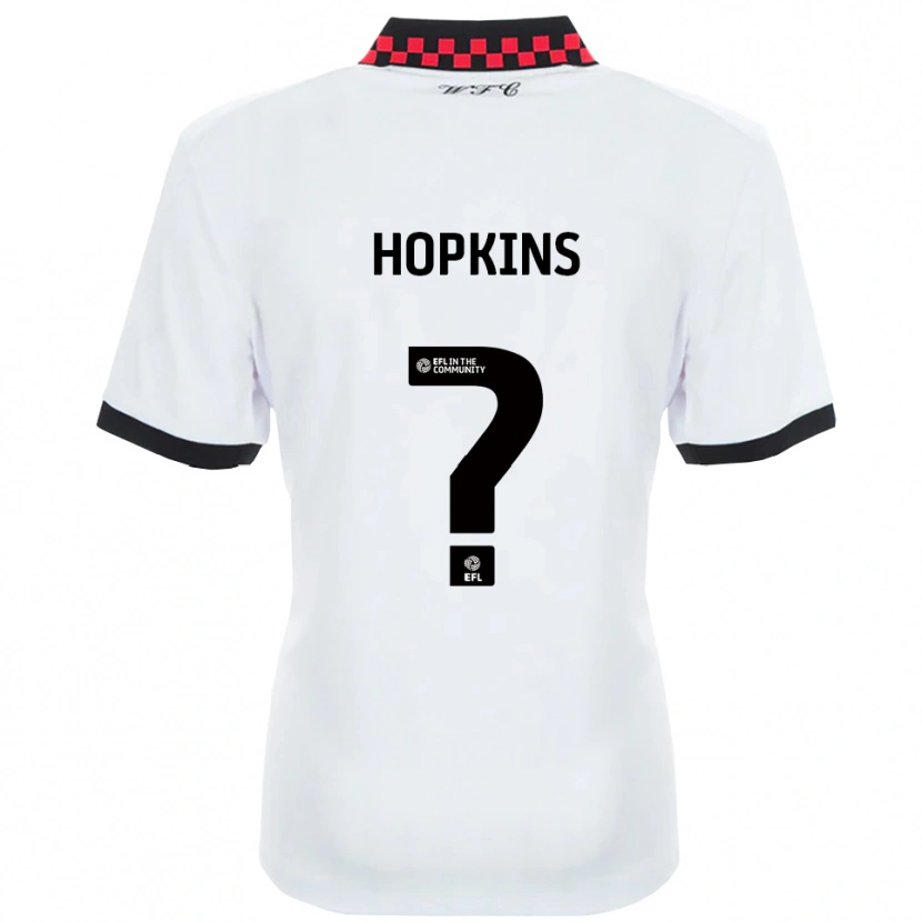 Danxen Män Leila Hopkins #0 Vit Svart Bortatröja Matchtröjor 2025/26 Tröjor T-Tröja