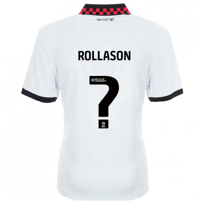 Danxen Män Amy Rollason #0 Vit Svart Bortatröja Matchtröjor 2025/26 Tröjor T-Tröja