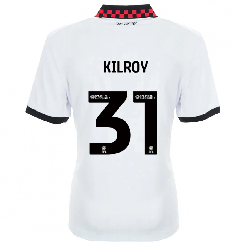 Danxen Män Jenson Kilroy #31 Vit Svart Bortatröja Matchtröjor 2025/26 Tröjor T-Tröja