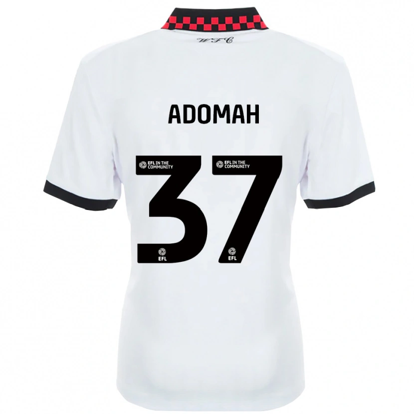 Danxen Män Albert Adomah #37 Vit Svart Bortatröja Matchtröjor 2025/26 Tröjor T-Tröja