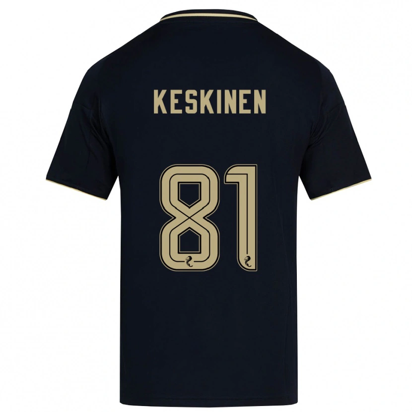 Danxen Män Topi Keskinen #81 Marin Guld Bortatröja Matchtröjor 2025/26 Tröjor T-Tröja