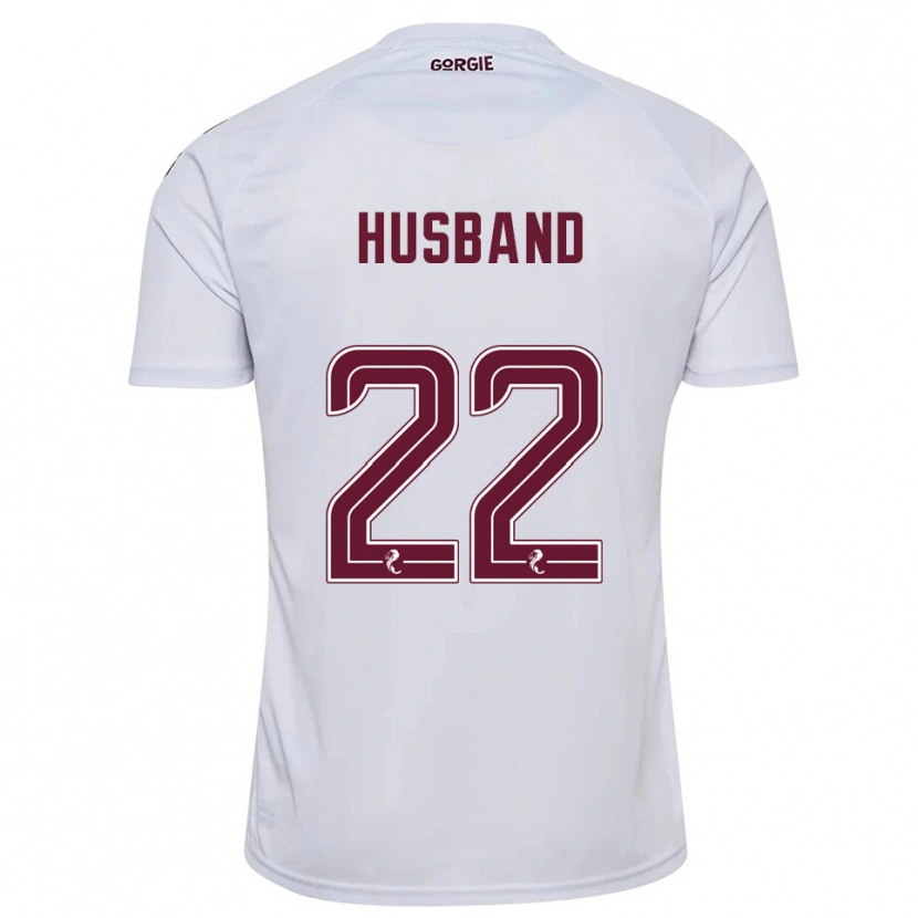 Danxen Män Jessica Husband #22 Vit Vinröd Bortatröja Matchtröjor 2025/26 Tröjor T-Tröja