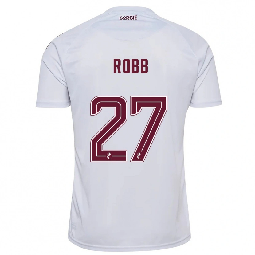 Danxen Män Callen Robb #27 Vit Vinröd Bortatröja Matchtröjor 2025/26 Tröjor T-Tröja