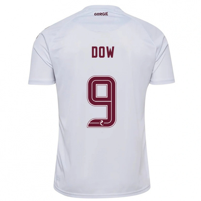 Danxen Män Connor Dow #9 Vit Vinröd Bortatröja Matchtröjor 2025/26 Tröjor T-Tröja
