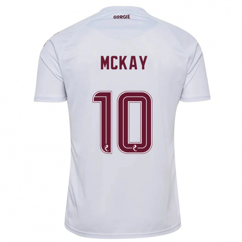 Danxen Män Barrie Mckay #10 Vit Vinröd Bortatröja Matchtröjor 2025/26 Tröjor T-Tröja