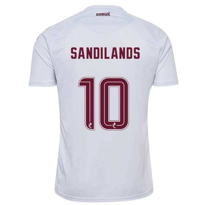 Danxen Män Callum Sandilands #10 Vit Vinröd Bortatröja Matchtröjor 2025/26 Tröjor T-Tröja