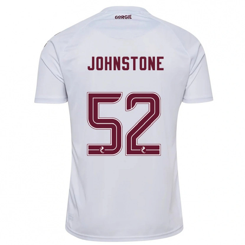 Danxen Män Rachael Johnstone #52 Vit Vinröd Bortatröja Matchtröjor 2025/26 Tröjor T-Tröja