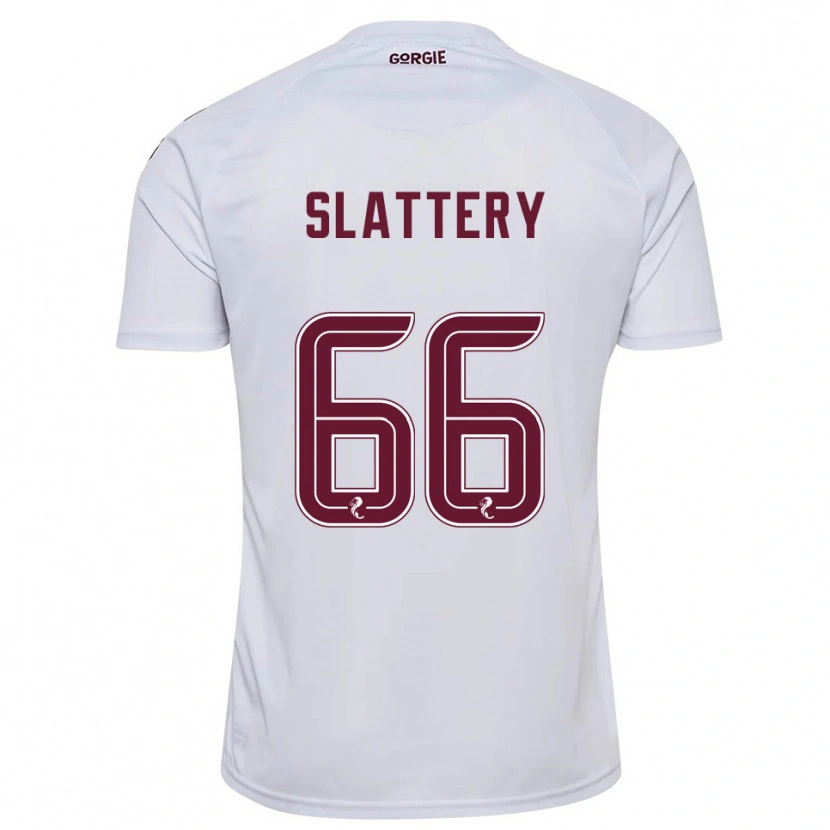Danxen Män Jenna Slattery #66 Vit Vinröd Bortatröja Matchtröjor 2025/26 Tröjor T-Tröja