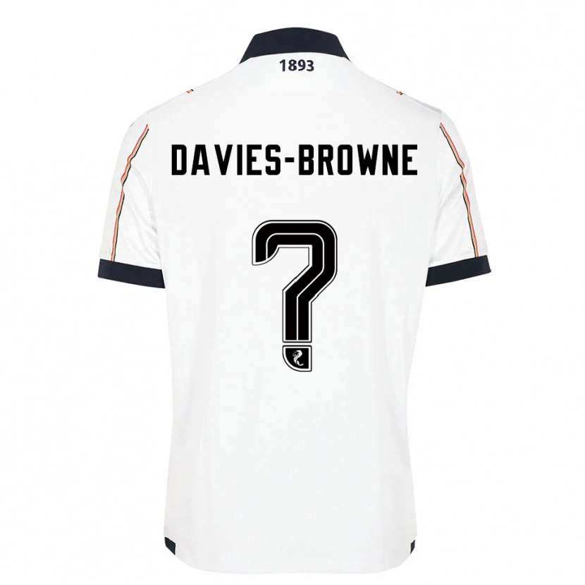 Danxen Män Tobias Davies-Browne #0 Vit Marin Röd Bortatröja Matchtröjor 2025/26 Tröjor T-Tröja