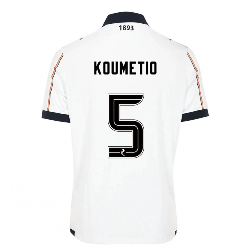 Danxen Män Billy Koumetio #5 Vit Marin Röd Bortatröja Matchtröjor 2025/26 Tröjor T-Tröja