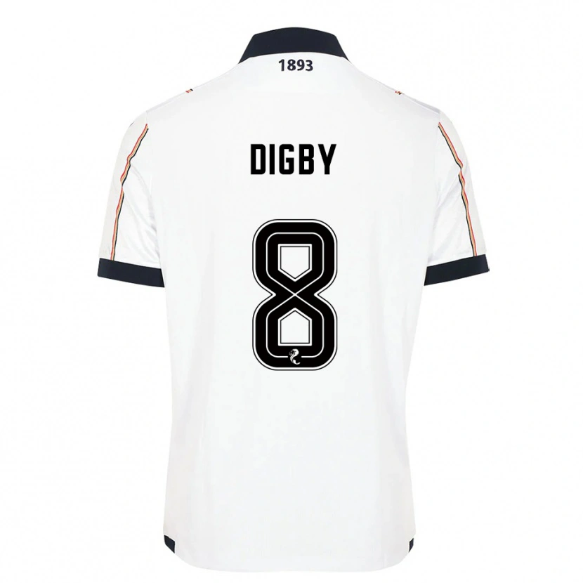 Danxen Män Paul Digby #8 Vit Marin Röd Bortatröja Matchtröjor 2025/26 Tröjor T-Tröja