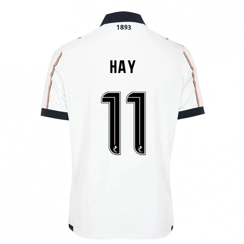Danxen Män Ashley Hay #11 Vit Marin Röd Bortatröja Matchtröjor 2025/26 Tröjor T-Tröja