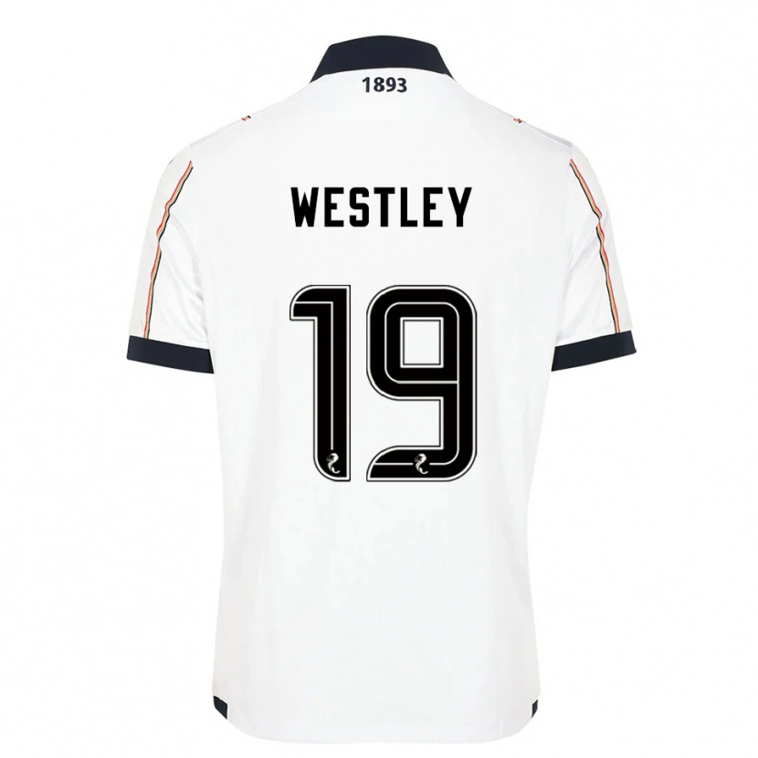 Danxen Män Joe Westley #19 Vit Marin Röd Bortatröja Matchtröjor 2025/26 Tröjor T-Tröja