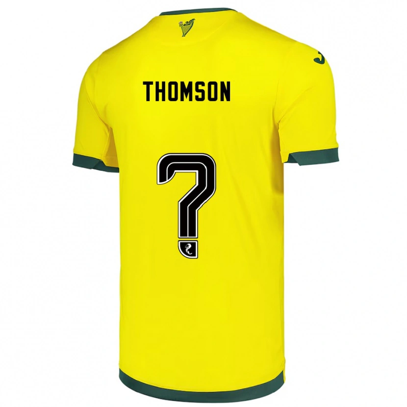 Danxen Män Jackson Thomson #0 Gul Grön Bortatröja Matchtröjor 2025/26 Tröjor T-Tröja