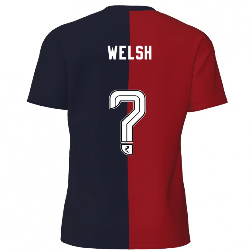 Danxen Män Cobi Welsh #0 Röd Marin Bortatröja Matchtröjor 2025/26 Tröjor T-Tröja