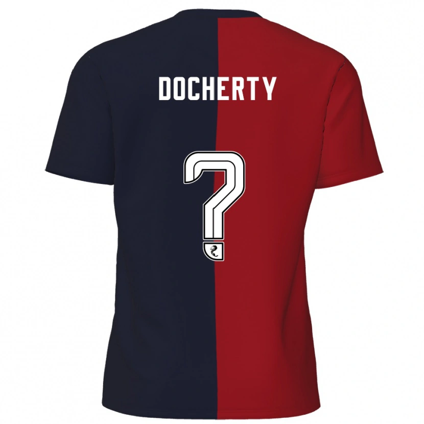 Danxen Män Clare Docherty #0 Röd Marin Bortatröja Matchtröjor 2025/26 Tröjor T-Tröja