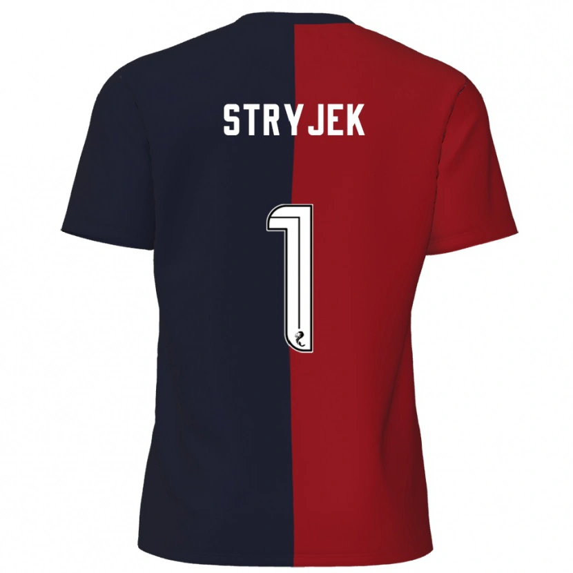 Danxen Män Maksymilian Stryjek #1 Röd Marin Bortatröja Matchtröjor 2025/26 Tröjor T-Tröja