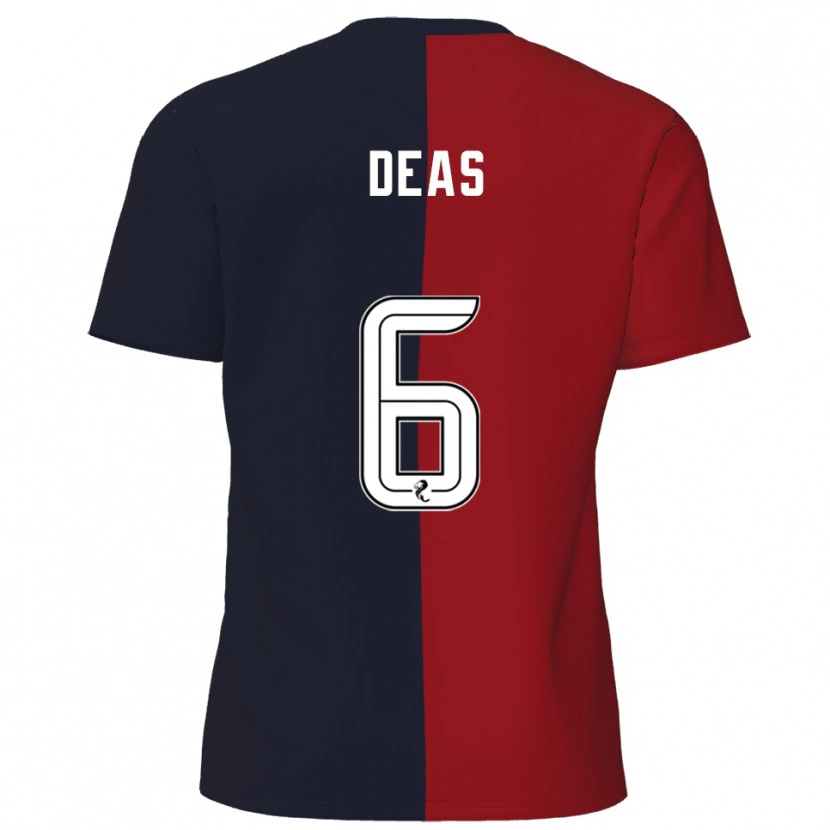 Danxen Män Robbie Deas #6 Röd Marin Bortatröja Matchtröjor 2025/26 Tröjor T-Tröja