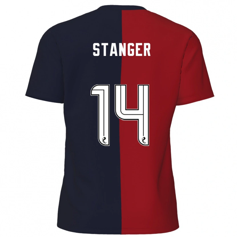 Danxen Män George Stanger #14 Röd Marin Bortatröja Matchtröjor 2025/26 Tröjor T-Tröja