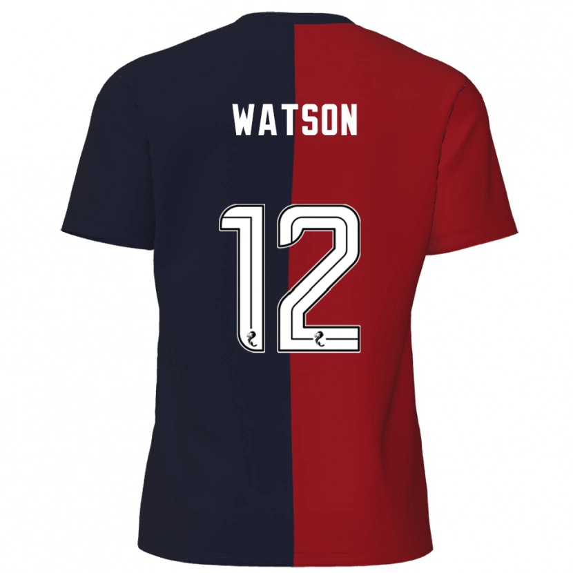 Danxen Män David Watson #12 Röd Marin Bortatröja Matchtröjor 2025/26 Tröjor T-Tröja