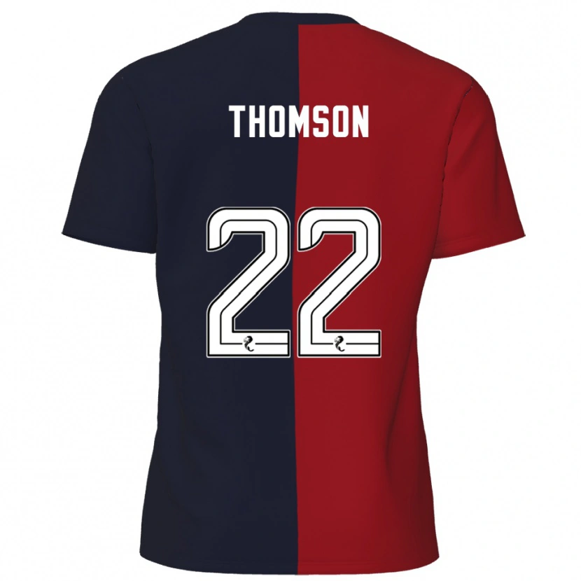 Danxen Män Jack Thomson #22 Röd Marin Bortatröja Matchtröjor 2025/26 Tröjor T-Tröja