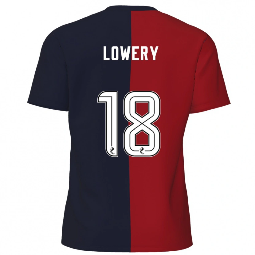 Danxen Män Tom Lowery #18 Röd Marin Bortatröja Matchtröjor 2025/26 Tröjor T-Tröja