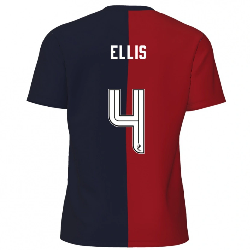 Danxen Män Ruari Ellis #4 Röd Marin Bortatröja Matchtröjor 2025/26 Tröjor T-Tröja