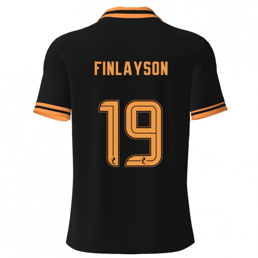 Danxen Män Danny Finlayson #19 Svart Gul Bortatröja Matchtröjor 2025/26 Tröjor T-Tröja