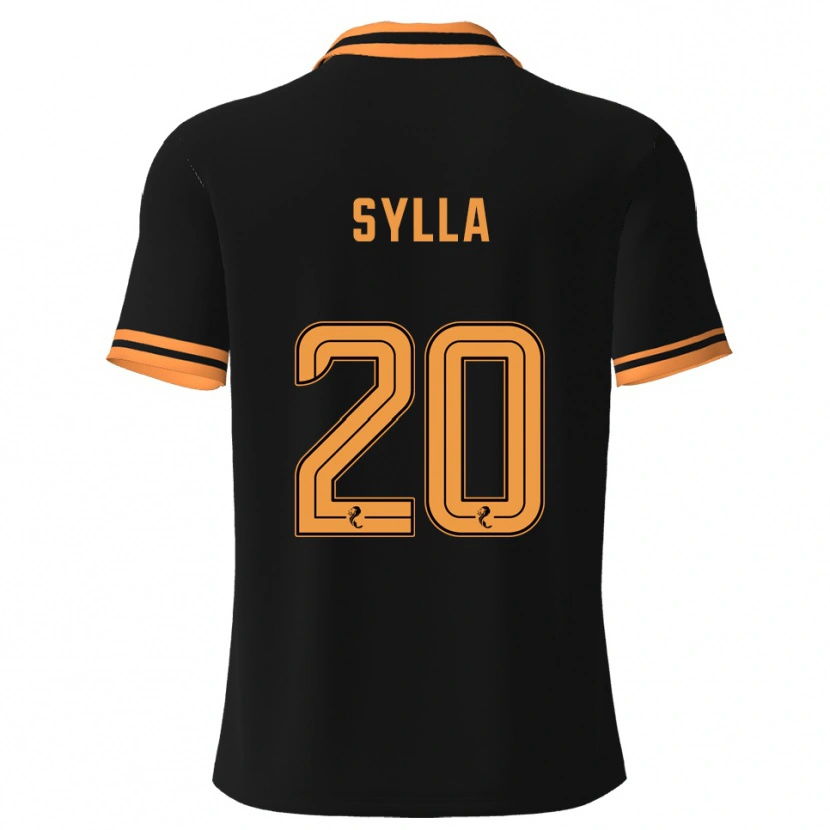 Danxen Män Mohamad Sylla #20 Svart Gul Bortatröja Matchtröjor 2025/26 Tröjor T-Tröja