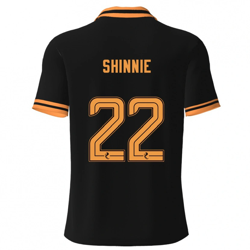 Danxen Män Andrew Shinnie #22 Svart Gul Bortatröja Matchtröjor 2025/26 Tröjor T-Tröja