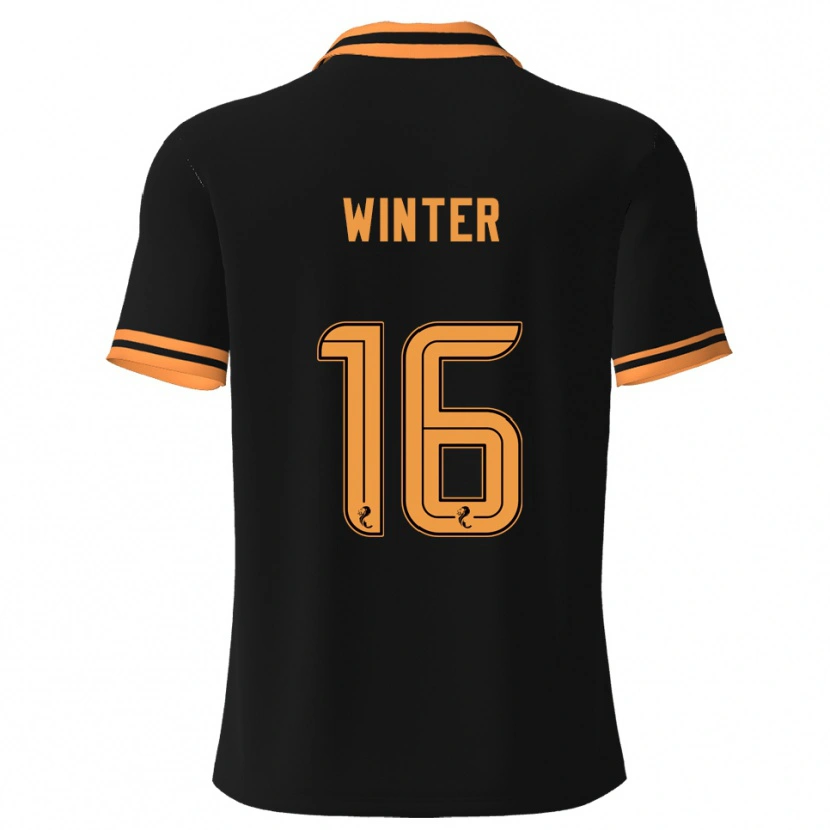 Danxen Män Andy Winter #16 Svart Gul Bortatröja Matchtröjor 2025/26 Tröjor T-Tröja