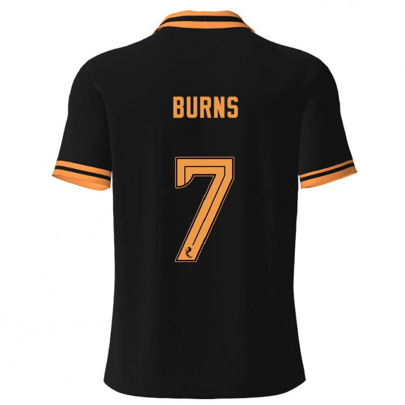 Danxen Män Erin Burns #7 Svart Gul Bortatröja Matchtröjor 2025/26 Tröjor T-Tröja