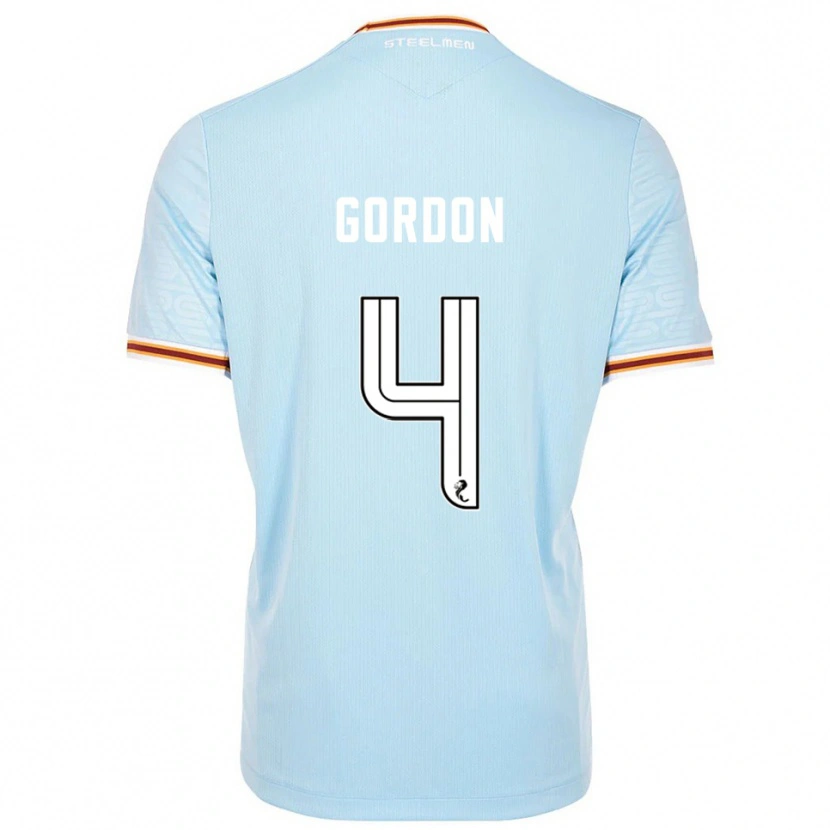 Danxen Män Liam Gordon #4 Himmelsblå Bortatröja Matchtröjor 2025/26 Tröjor T-Tröja