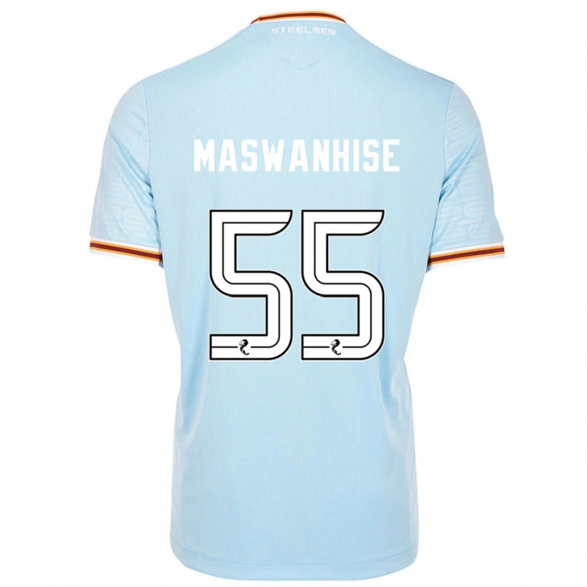 Danxen Män Tawanda Maswanhise #55 Himmelsblå Bortatröja Matchtröjor 2025/26 Tröjor T-Tröja